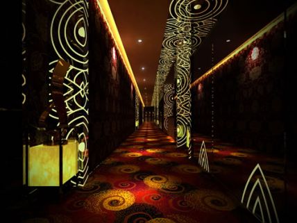 深圳星河明月會所-KTV過道