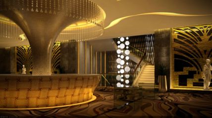 深圳星河明月會所-休息室樓梯